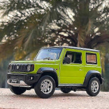 (Green) 1:18 SUZUKI Jimny SUV Alloy Car model Diecasts & Toy Vehicles Wheel Steering Sound and light Car Toy Model Collection Gift 2025
