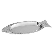 (Silver) Fish Grill Fish Plate Stainless Steel Platter Serving Platter Serving Food Platter Serving Platters Dish Storage Platter 2025