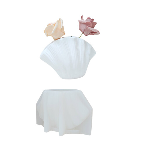 Silicone Vase Moulds Silicone Planter Molds Shell Shape Crafting
