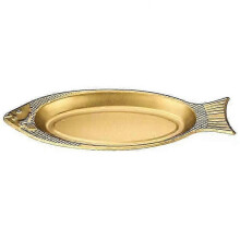(Gold) Fish Grill Fish Plate Stainless Steel Platter Serving Platter Serving Food Platter Serving Platters Dish Storage Platter 2025