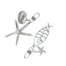 Pack of 2 Fish Bag Charm Multifuntional Key Holders Alloy