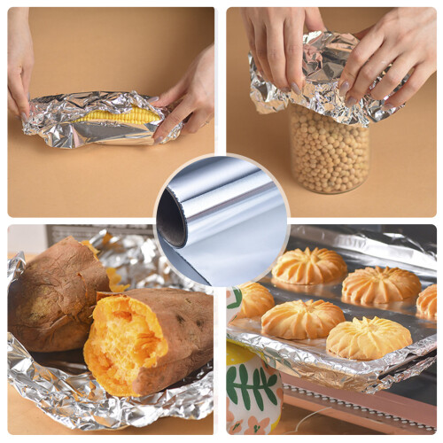 Set of 2  Aluminum Foil Rolls For Baking High Temperatures 1
