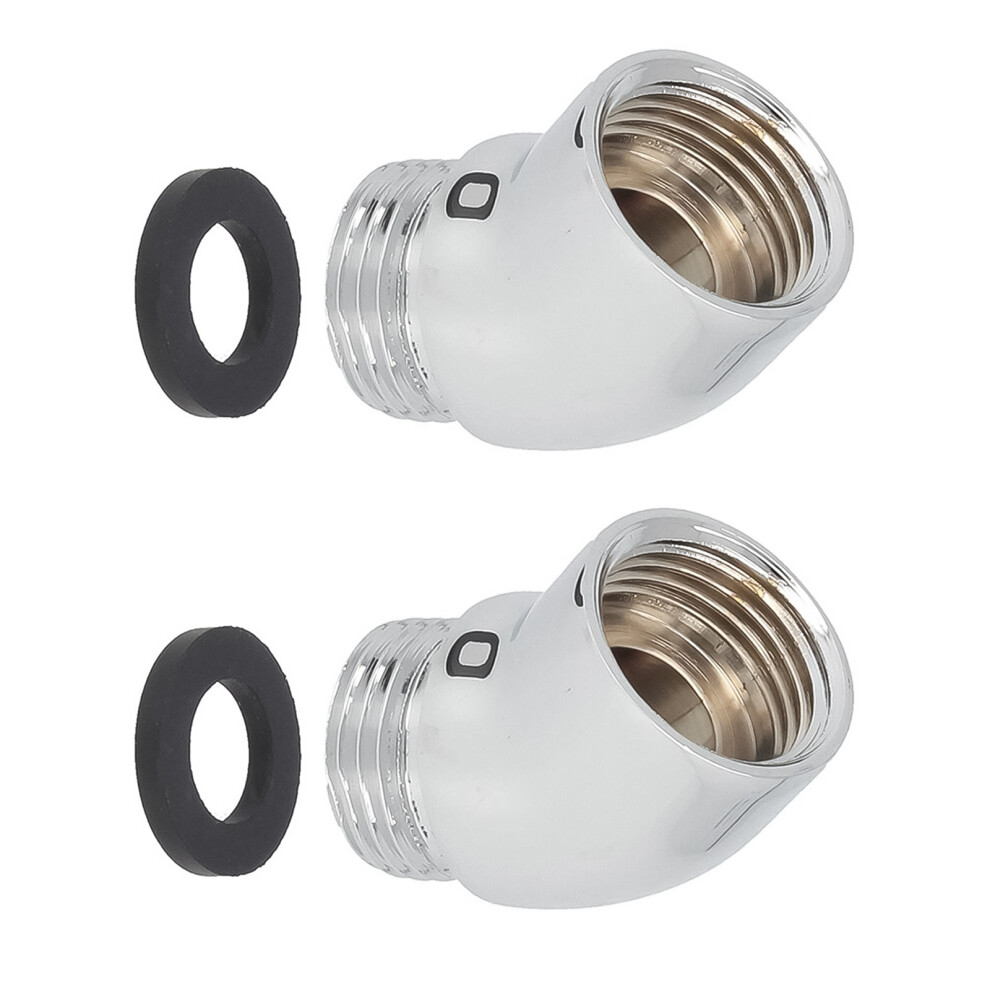 Pack of 2 Hand Shower Swivel Adapter with Seals Shower Joint for-image-OPC-PKFCRPG-NEW