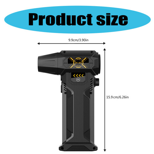 Electric Air Duster Fan Fast Speed With LED Light For Keyboard, 2