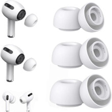 [6 Pairs] Replacement Ear Tips for Airpods Pro and Airpods Pro 2nd Generation, with Noise Reduction Hole Silicone Ear Tips, Fit in The Charging Case (