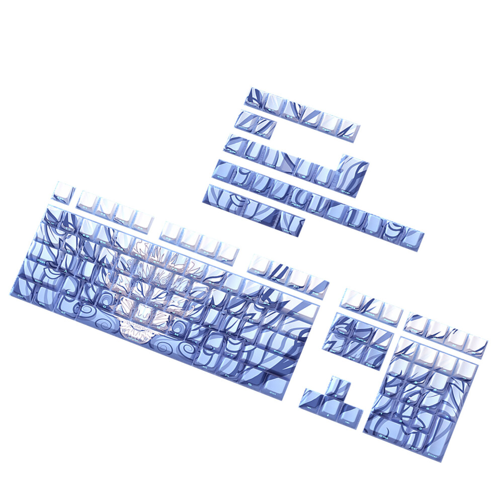 136 Keycaps Translucent Dragon Side Engraving Backlights Keycap 7627000090164
