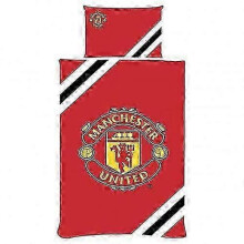 Manchester United FC Core Stripe Duvet Cover Set 2025