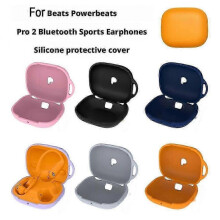 (Black) For Powerbeats Pro 2 Bluetooth Sports Earphones Silicone Case Anti-Scratch 2025