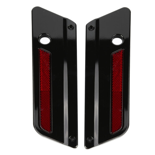 2pcs Motorcycle Saddlebag Latch Cover Reflectors 2