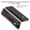 2pcs Motorcycle Saddlebag Latch Cover Reflectors 8