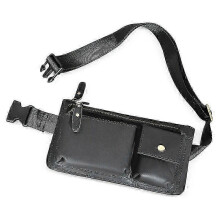 (black5) Crazy Horse Leather men Casual Fashion Travel Fanny Waist Belt Chest Pack Sling Bag Design Bum Phone Cigarette Case Male 811-29 2025