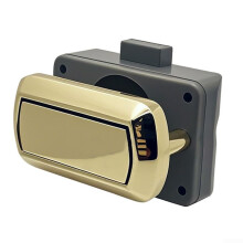 Replacement Chrome Drawer Lock Catch Full Mechanism Gold for Swift Caravan, Compatible with Standard Drawer Sizes
