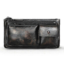 (coffee5) Crazy Horse Leather men Casual Fashion Travel Fanny Waist Belt Chest Pack Sling Bag Design Bum Phone Cigarette Case Male 811-29 2025