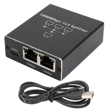 Ethernet Splitter 1 to 3 1000Mbps LAN Splitter