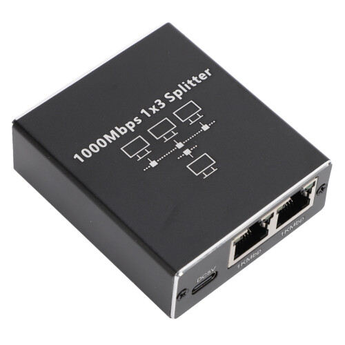 Ethernet Splitter 1 to 3 1000Mbps LAN Splitter 1