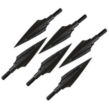 6 Pcs Metal Archery Arrowheads 125 Grain Broad Head Tips Arrows SZRH A-R2009 2025
