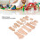 Pack D Ensemble de rails de train en bois de hêtre pour tout-petits 5