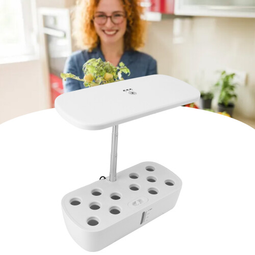 Indoor Hydroponic Planter with LED Light 12-Pod Auto Water System