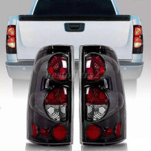 Tail Light Compatible with 1999-2006 Chevy Silverado 1500 2500 3500 GMC Sierra 1500 2500 Driver and Passenger Side Rear Light Brake Lamps (OE Black Cl