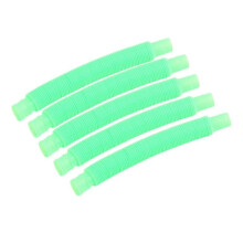 (Green) 5Pcs Colorful Telescopic Tube Toy Stress Relief Free Transformation Decompression Stretchable Tube 2025