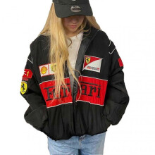 (L, female) Fashion Color Matching Loose Coat for Women Skin-Friendly Windproof Coat for Sports Exercise 2025