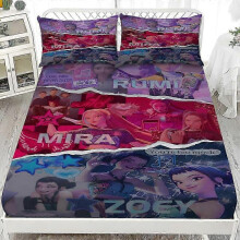(137cm*193cm, wx94149) New Demon Hunters Bedding Set Demon Hunters Fitted Sheet Set 2025