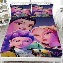 (152cm*203cm, wx94143) New Demon Hunters Bedding Set Demon Hunters Fitted Sheet Set 2025