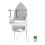 Iron Board Hanger Wall Electric Iron Holder with Removable Hooks -2 1