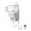 Iron Board Hanger Wall Electric Iron Holder with Removable Hooks -2 3