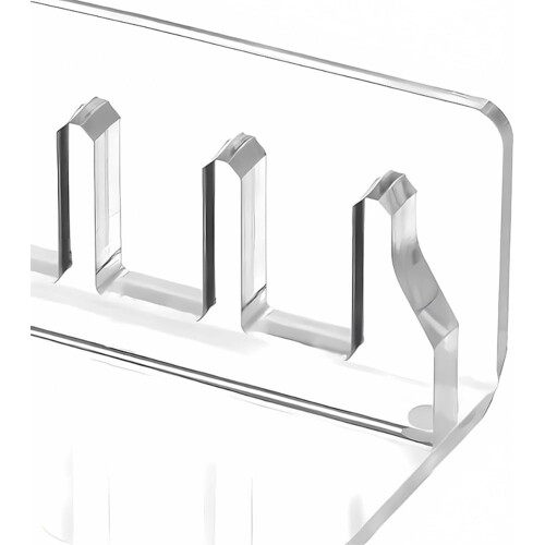 CD Holder 2 Pack, Clear Acrylic CD Organizers for Media Shelf Storage, CD Display Rack for Compact Disc Organization 1