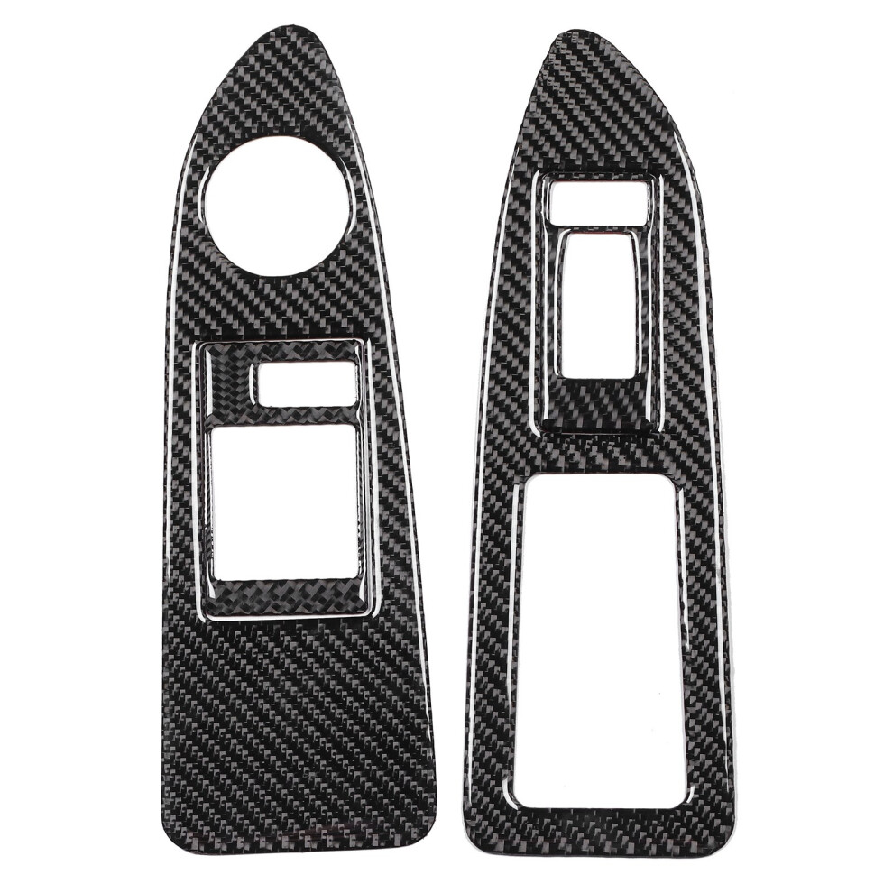 4Pcs Window Switch Lift Panel Switch Trims Carbon 8320539125381