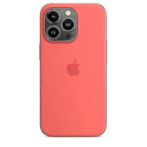 (Pink Pomelo with MagSafe) Silicone Protective Case for iPhone 13 Pro with Full Coverage and Shock Absorption