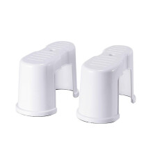 Thickened Footstool for Bathroom Use - Stable Plastic Squatting Toilet Stool, Household Size, Durable and Reliable Design