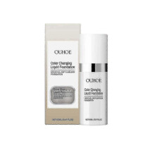 Warm Color Changing Liquid Foundation, Brightening And Easy Natural Concealer Light Base Makeup Skin Tone Pure And Moisturizing Liquid Foundation