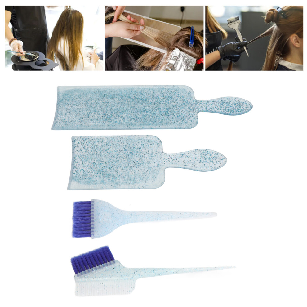 Blue 4Pcs Hair Coloring Board Kit For Highlights & Bleaching,