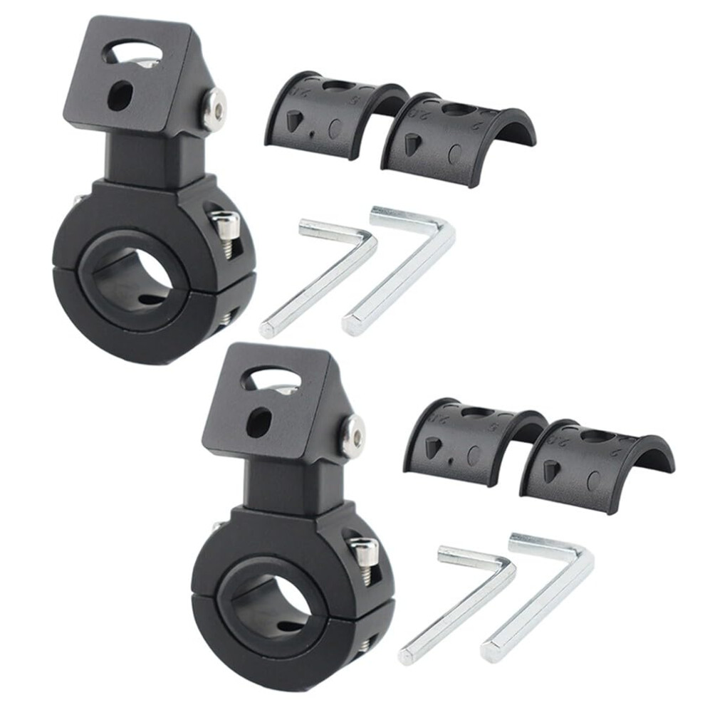 Premium Aluminum Motorcycle Headlight Bracket Adjustable For 18Mm To 32Mm Round Pipes, Compatible With Various Models 6038364339355