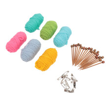 Kit d’outils de tricot mini, aiguilles de 8 cm, 1 ensemble en noyer.