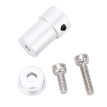5mm Aluminum Alloy Shaft Coupler Connector for Robot Wheel DC Motor Stable Fit