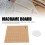 Versatile 11.8" Macrame Braiding Board with Double Grid Pattern 13