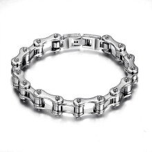 Punk Stainless Steel Bracelet Men Biker Bicycle Motorcycle Chain Bracelets 8.5"