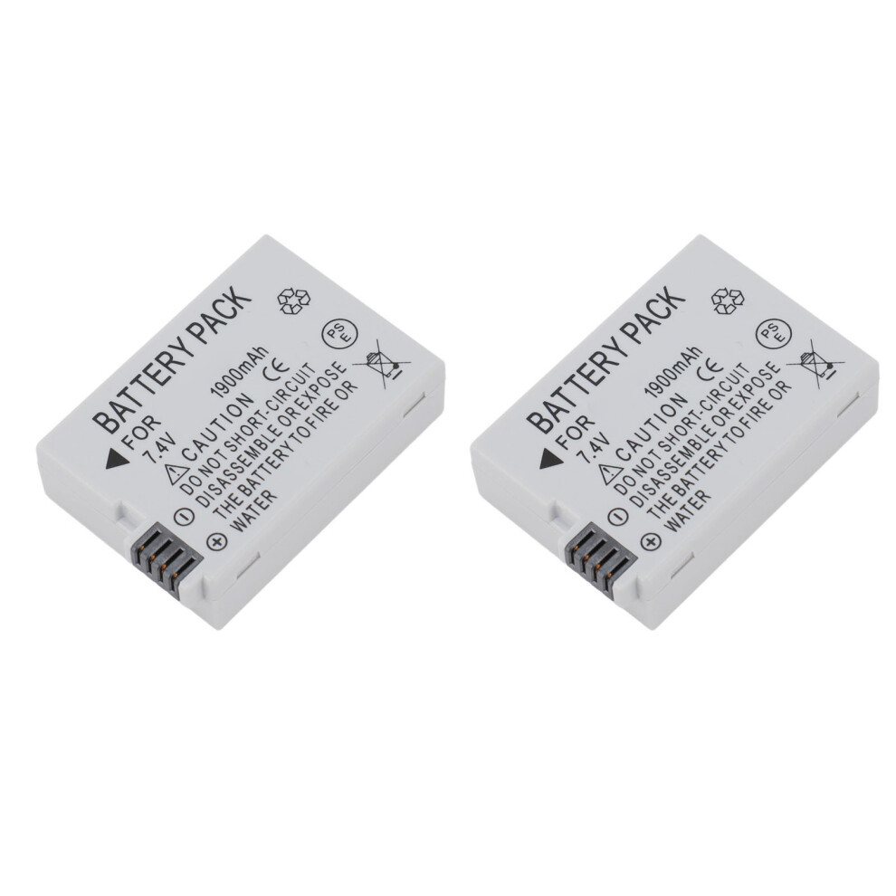 Dual 7.4V 1900Mah Batteries For T3i T2i T4i T5i 600D 550D Cameras 4901349029997