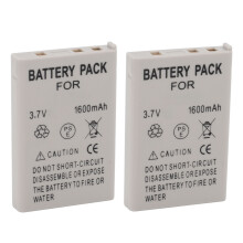 2x 1600mAh EN EL5 Batteries with Cleaning Cloth for CoolPix Series
