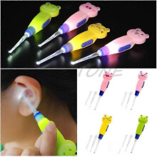 Adult Kid White Led Light Flashlight Ear Cleaning Remover Tweezer Earpick 3 In 1