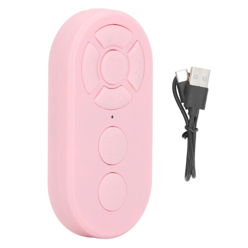 Type C Rechargeable Bluetooth Selfie Button Pink 10m / 32.8ft Wireless Remote 1