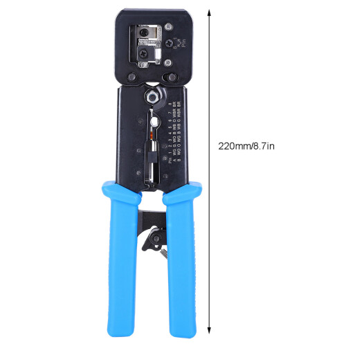 Multi-Functional Network Crimper & Cable Stripper, 220mm, 4P-8P 2