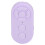 Type C Rechargeable Selfie Button Bluetooth Remote Control 10m Purple 1