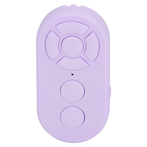 Type C Rechargeable Selfie Button Bluetooth Remote Control 10m Purple