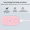 Type C Rechargeable Bluetooth Selfie Button Pink 10m / 32.8ft Wireless Remote 3