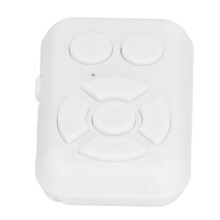 Bluetooth Remote Control for Phone Media 7 Keys Rechargeable Wireless White