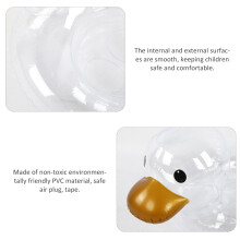 Baby- und Kleinkind-transparenter Enten-Schlauchbootring für 0-4 Jahre, PVC, 25 cm Innendurchmesser
